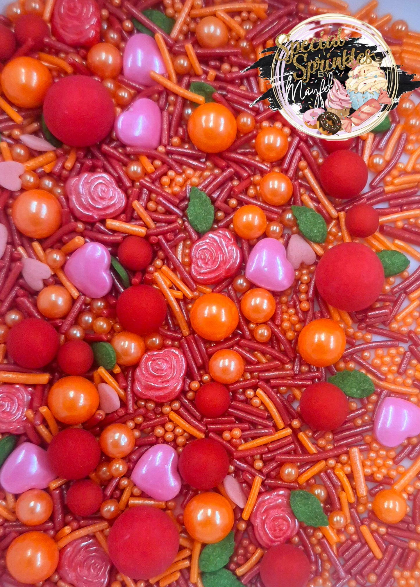 Sprinkles Rosas rojas y corazones 🌹🩷