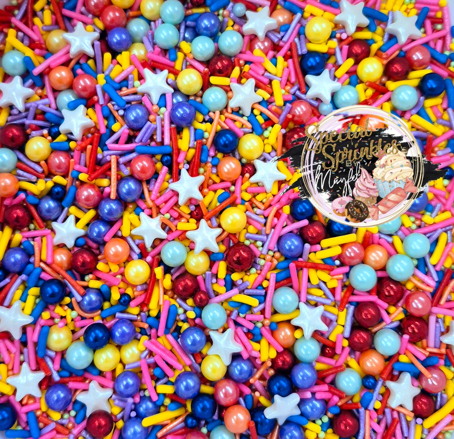 Sprinkles multicolor de estrellas