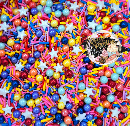 Sprinkles multicolor de estrellas