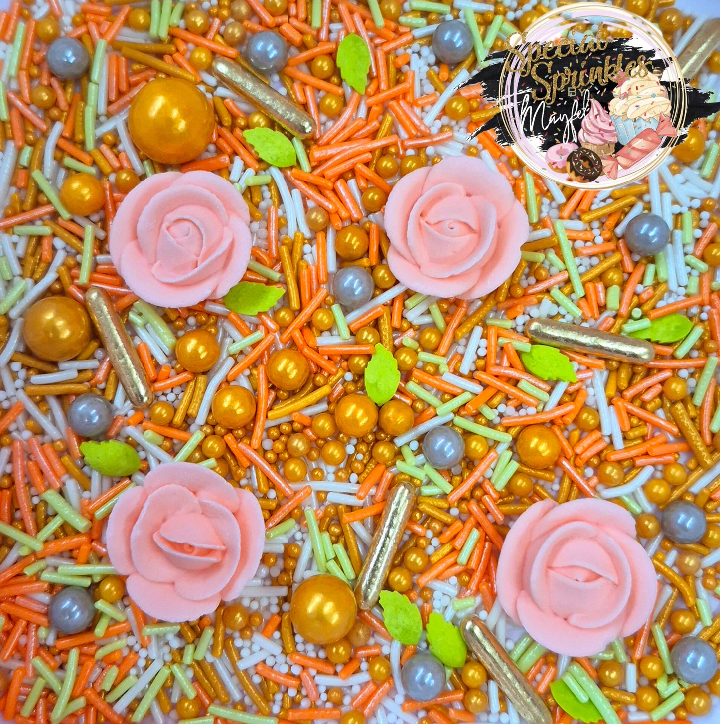 Sprinkles rosas peach