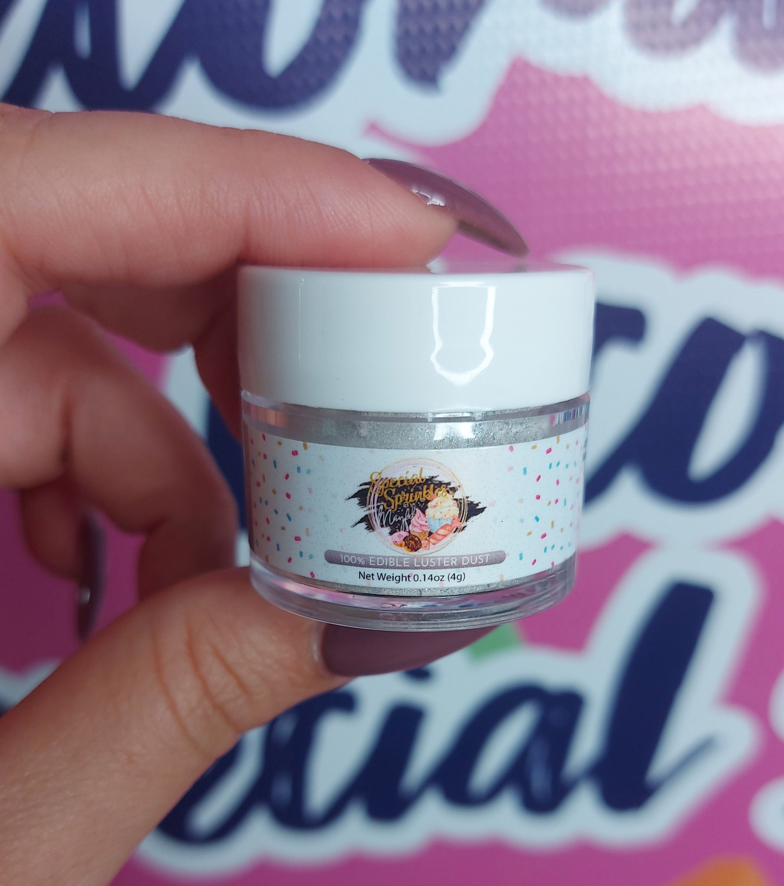 Brillant Metallic Silver Dust – Special Sprinkles By Mayfel