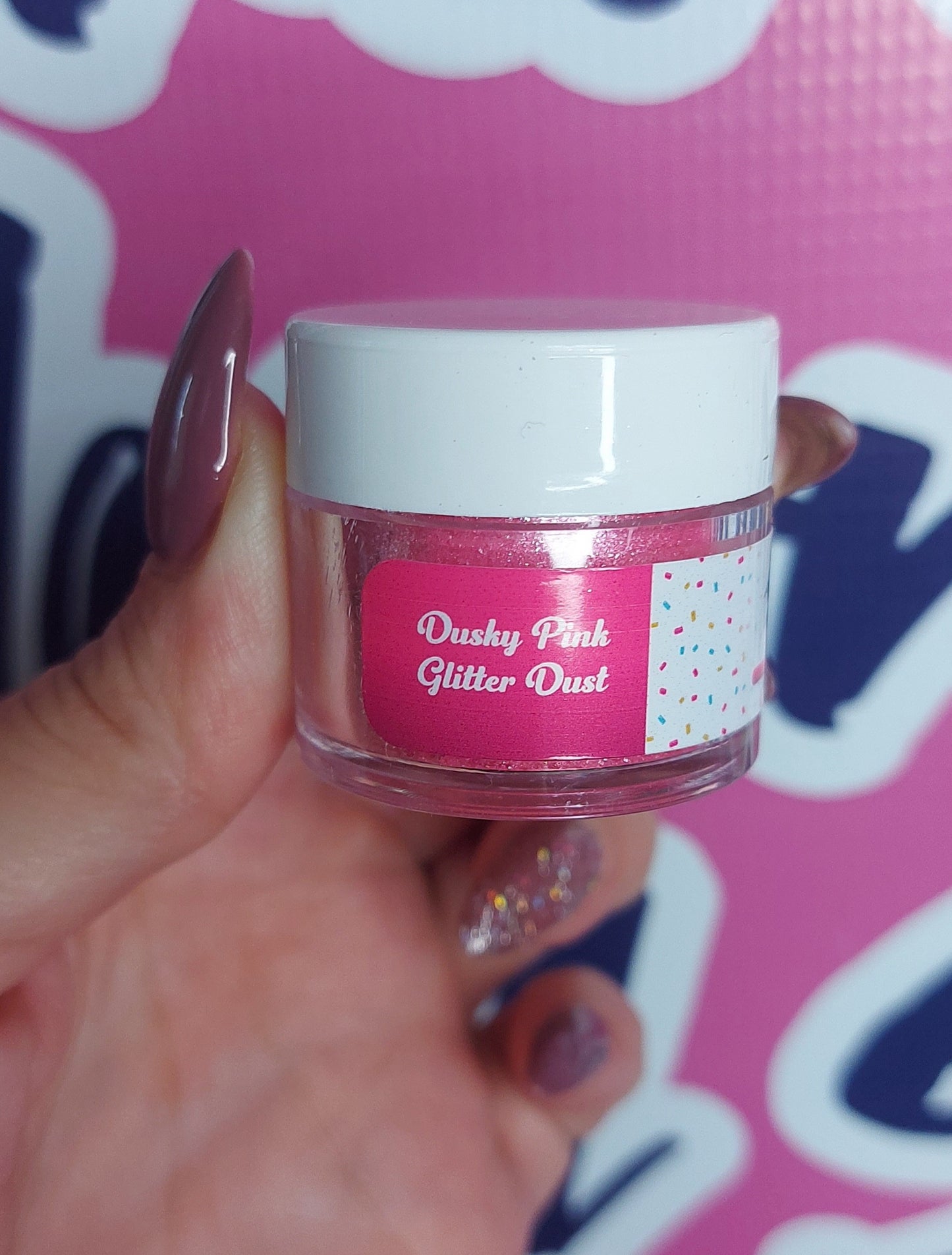 Dusky Pink Glitter
