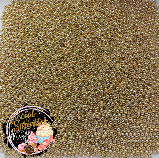 Perlas pequeñas color Oro