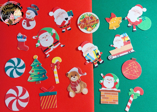 Figuras de navidad en papel de arroz