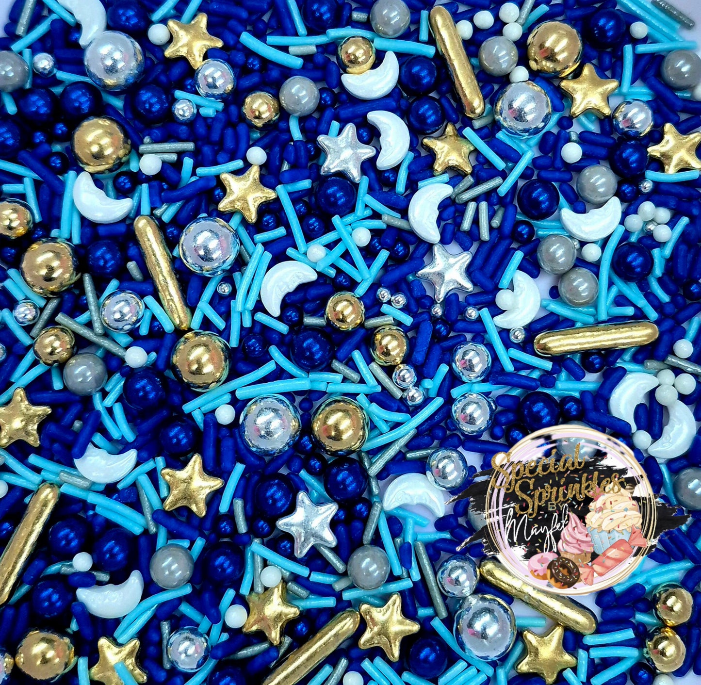 Sprinkles 🌛 Lunas y estrellas 🌟 tonos azules