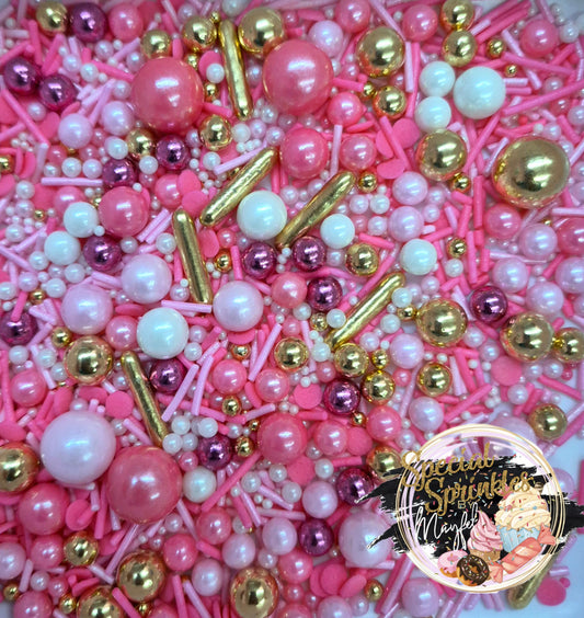 Sprinkles tonos rosados
