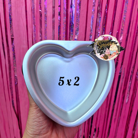 Molde de 5 x 2 de corazón 💟