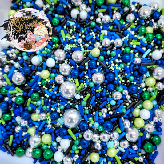 Sprinkles azul royal y verde