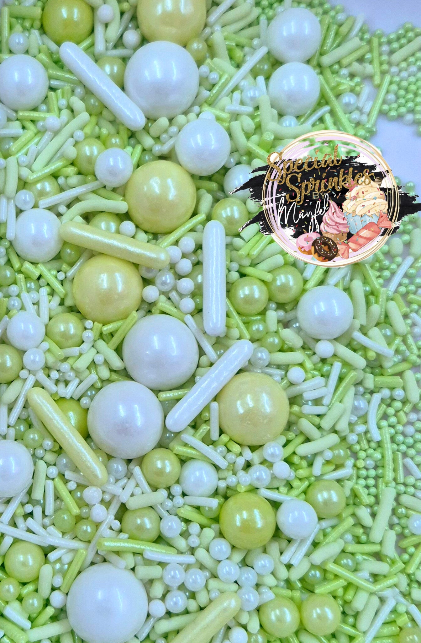 Sprinkles verdecito y blanco