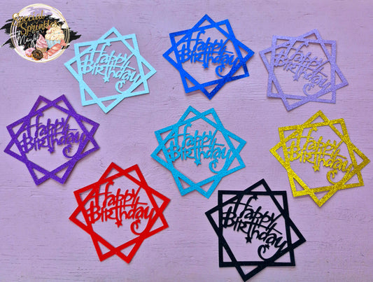 Cake toppers de colores
