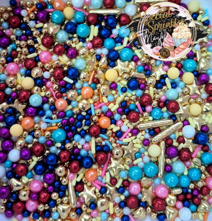 Sprinkles de colores con estrellas