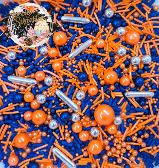 Sprinkles anaranjado y azul