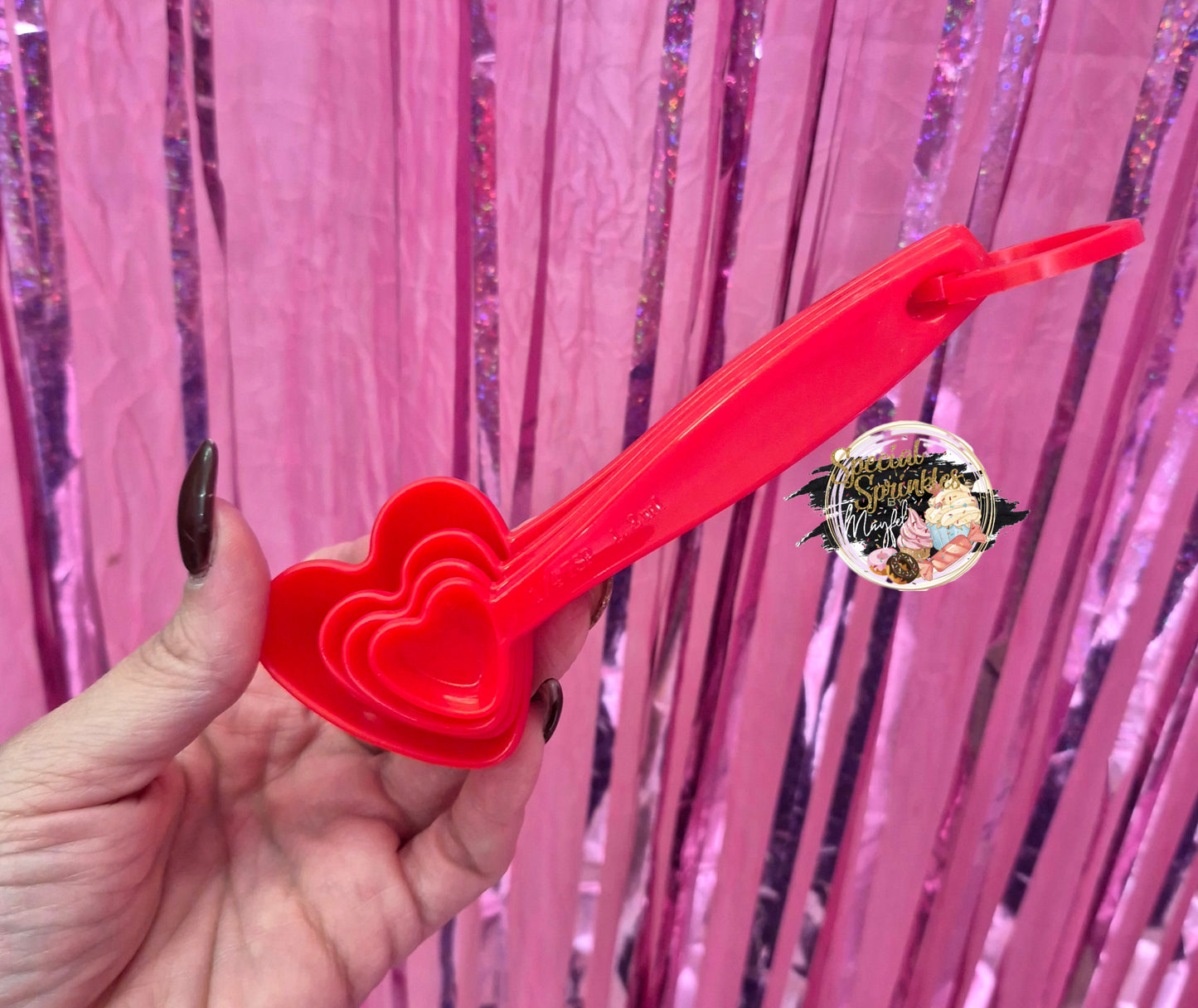 Cucharas medidoras de corazón ❤️❤️❤️