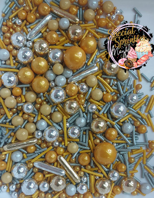 Sprinkles oro y plata