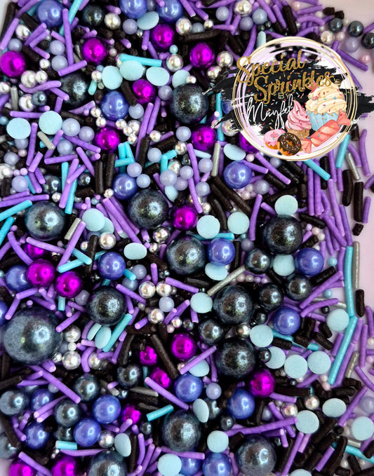 Sprinkles Violeta, negro y azul claro